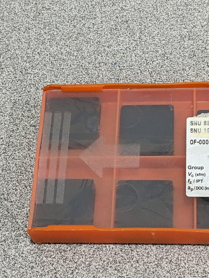 HERTEL Turning Insert: SNU633 HC1250T, Solid Carbide Qty 10 42801530