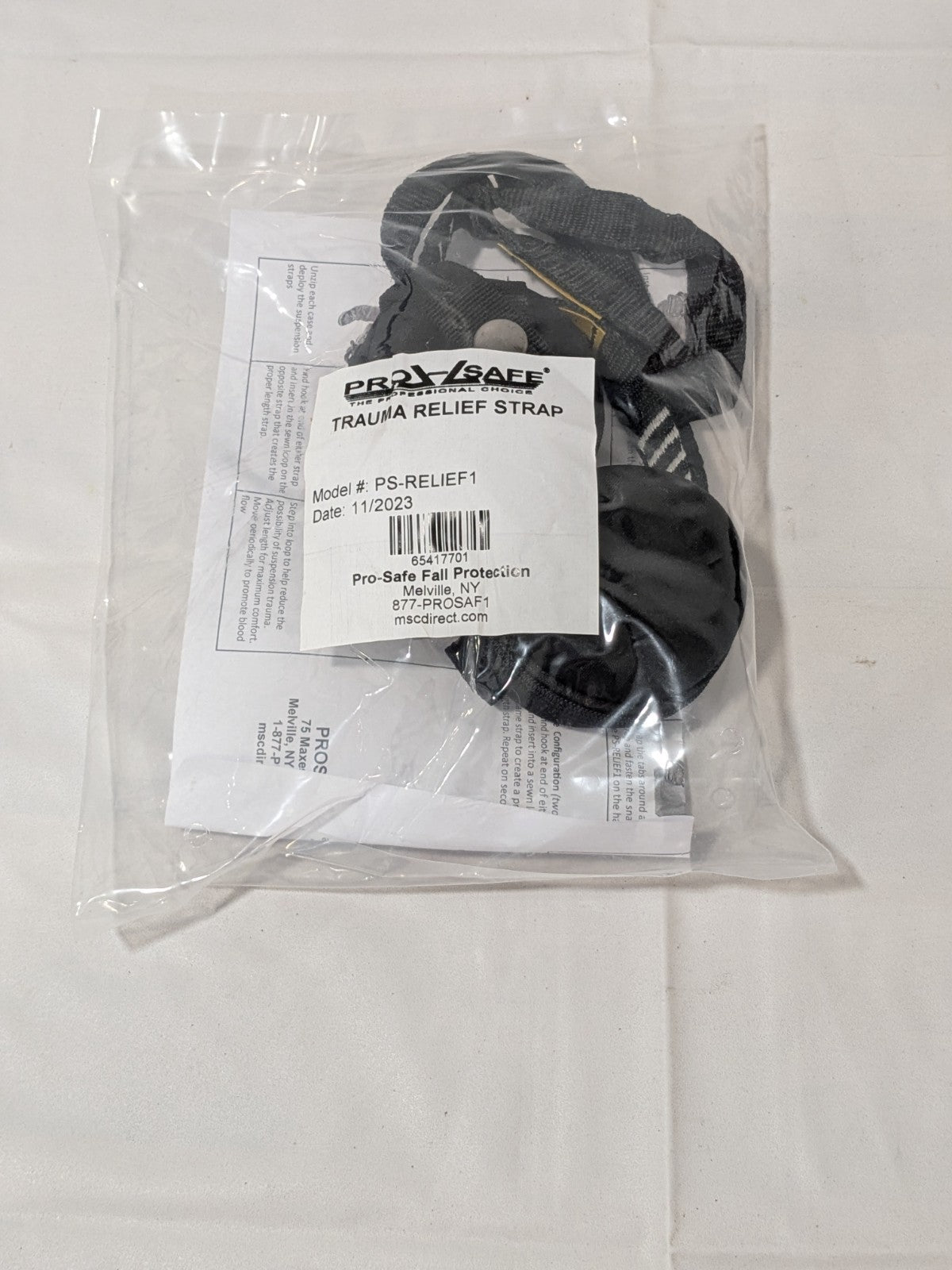 PRO-SAFE Fall Protection Relief Strap: Use w/Full-Body Harnesses PS-RELIEF1
