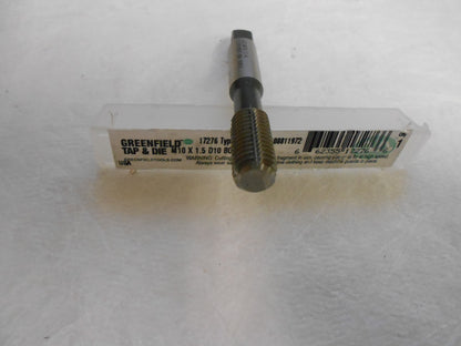 Greenfield M10x1.50 Metric Coarse Bottoming Thread Forming Tap  QTY 3 17276