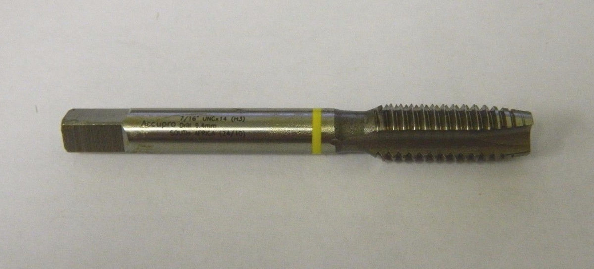 Accupro Spiral Point Taps 7/16-14" UNC H3 3FL HSSe Lot of 4 #09223736