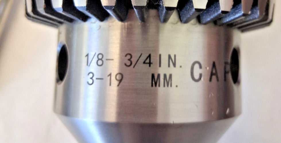 Jacobs Drill Chuck 1/8 to 3/4" Capacity Tapered Mount 18N-4JT 30233