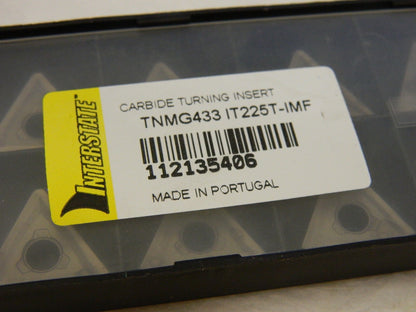 Interstate TNMG433 IMF Grade IT225T Carbide Turning Insert Pack of 10  93614725