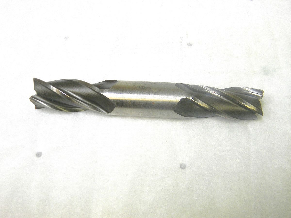 Pro-Grade HSS Double End Mill 15/16 RH 4Fl 1-7/8 LOC 6-3/8 OAL 41117714