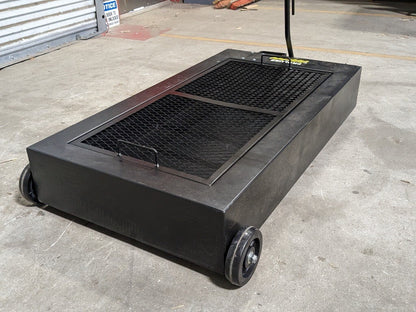 Pro Lube 18 Gal. Mobile Oil Drain Container Deck w/ Pump 42" x 22" x 6-1/2"