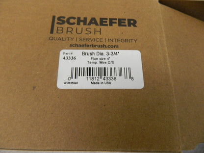 SCHAEFER BRUSH Double Stem/Spiral Tube Brush: 3-3/4" Dia, 7-1/2" OAL 43336