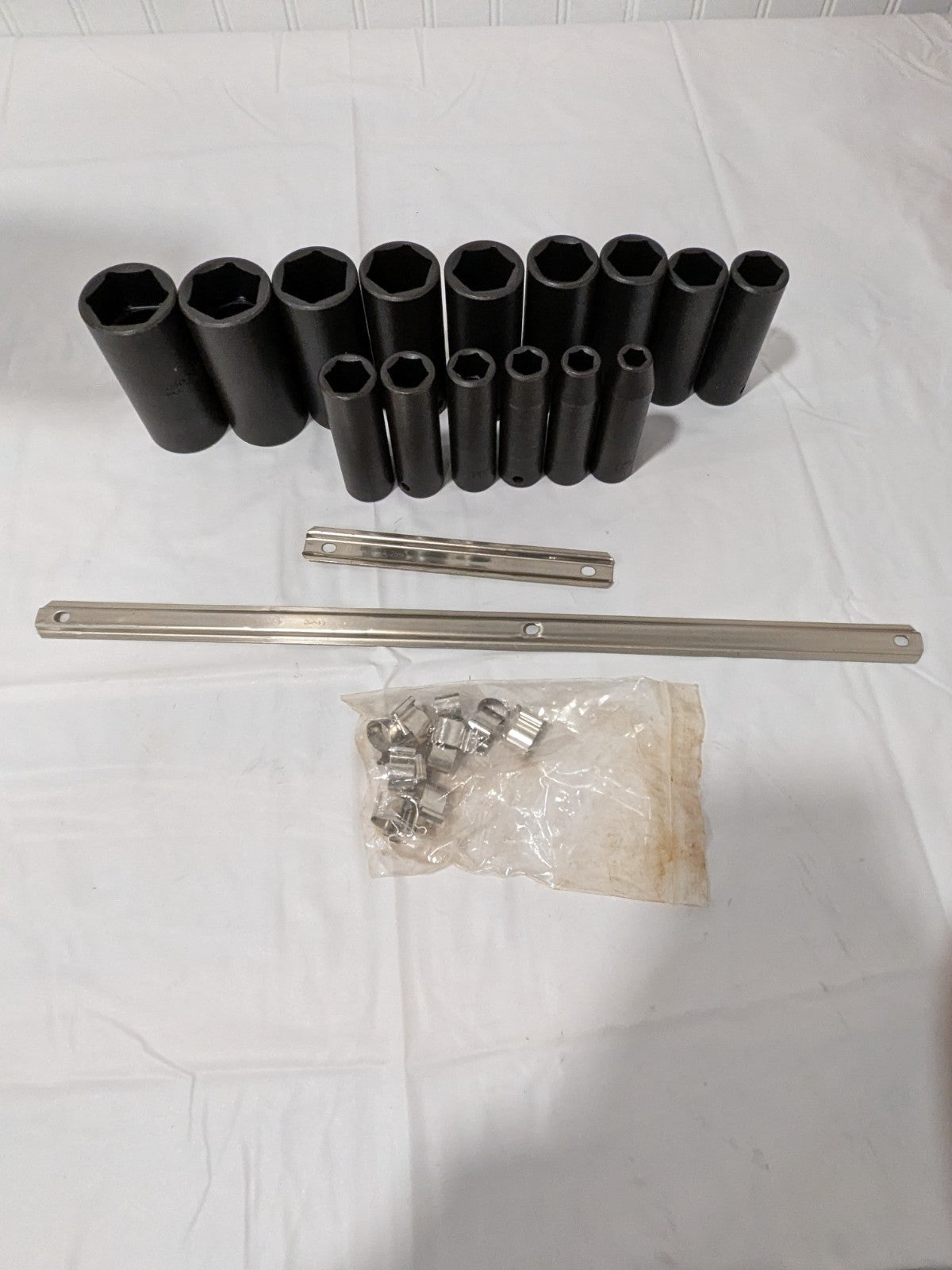 Proto Socket Set: Deep Impact, 15 Pc, 1/2" Drive, 3/8 to 1-1/4" J74114