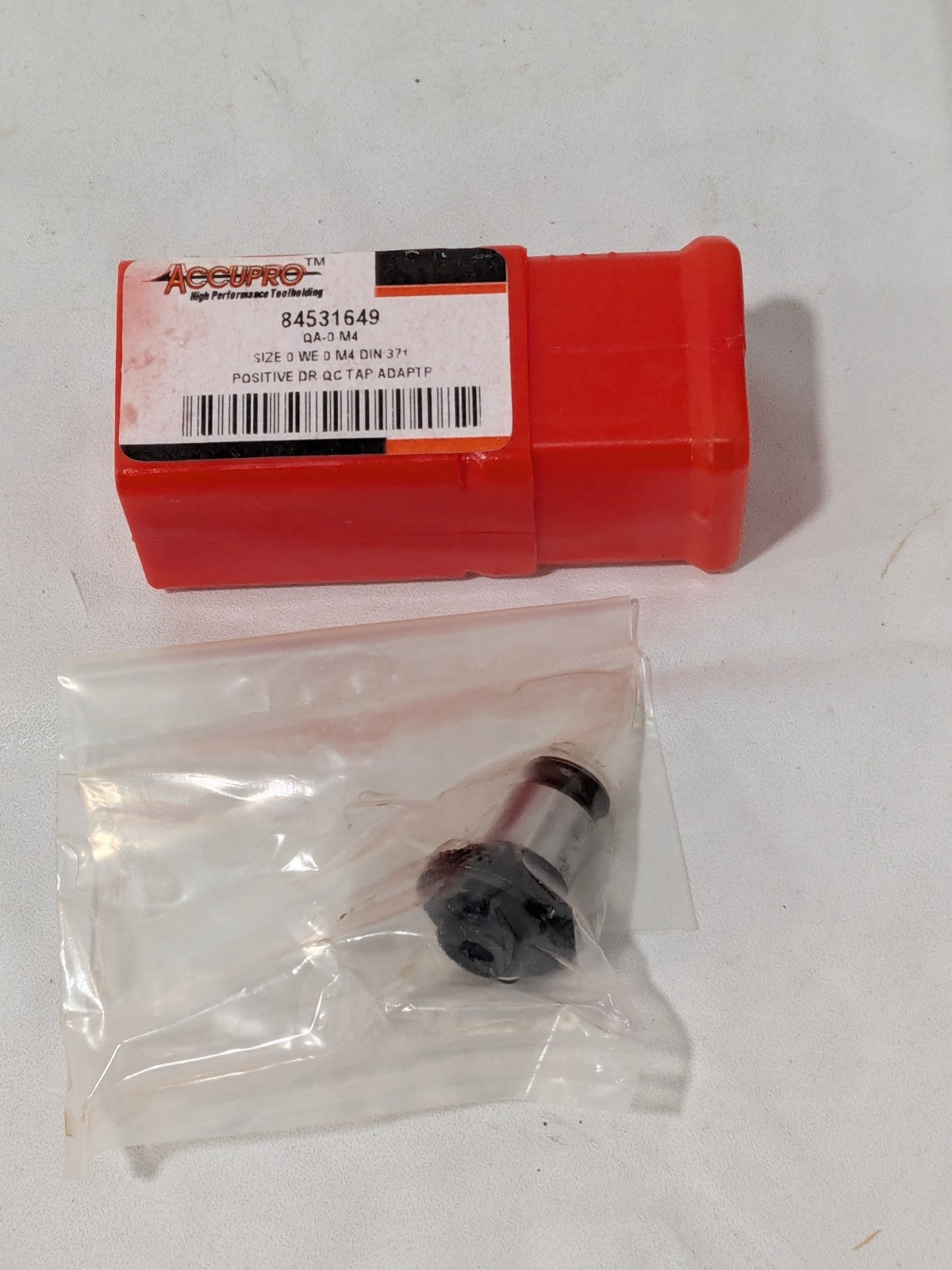 Accupro Tapping Adapter: M4 Tap, #0 Adapter 84531649