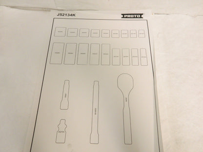 Proto Tool Box Case & Cabinet Foam Inserts 16  x 11  x 1-1/4  J52134F