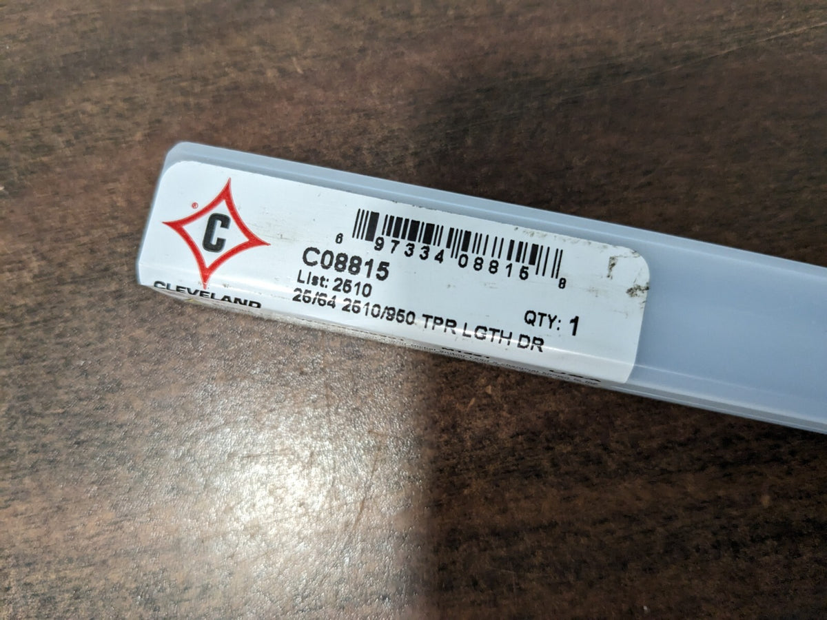 CLEVELAND Taper Length Drill Bit: Series 2510, 25/64 Dia, 118 ° HSS C08815