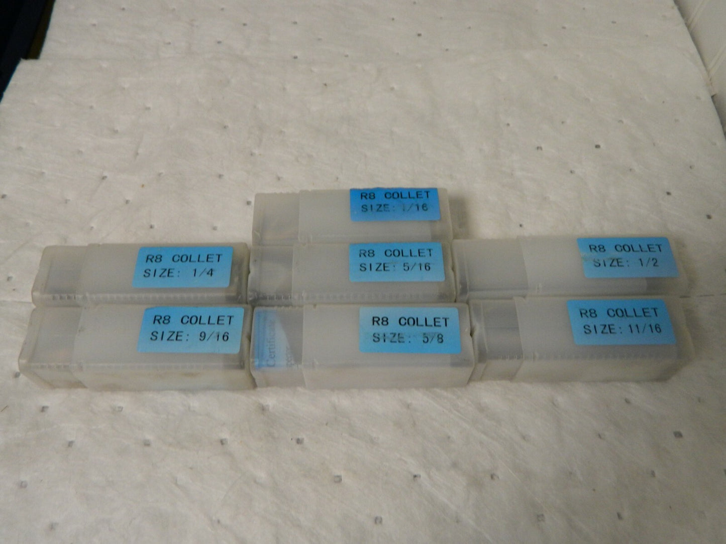 Interstate R8 Collet Set 1/16 to 7/8" Increments of 1/16" Incomplete 63327704