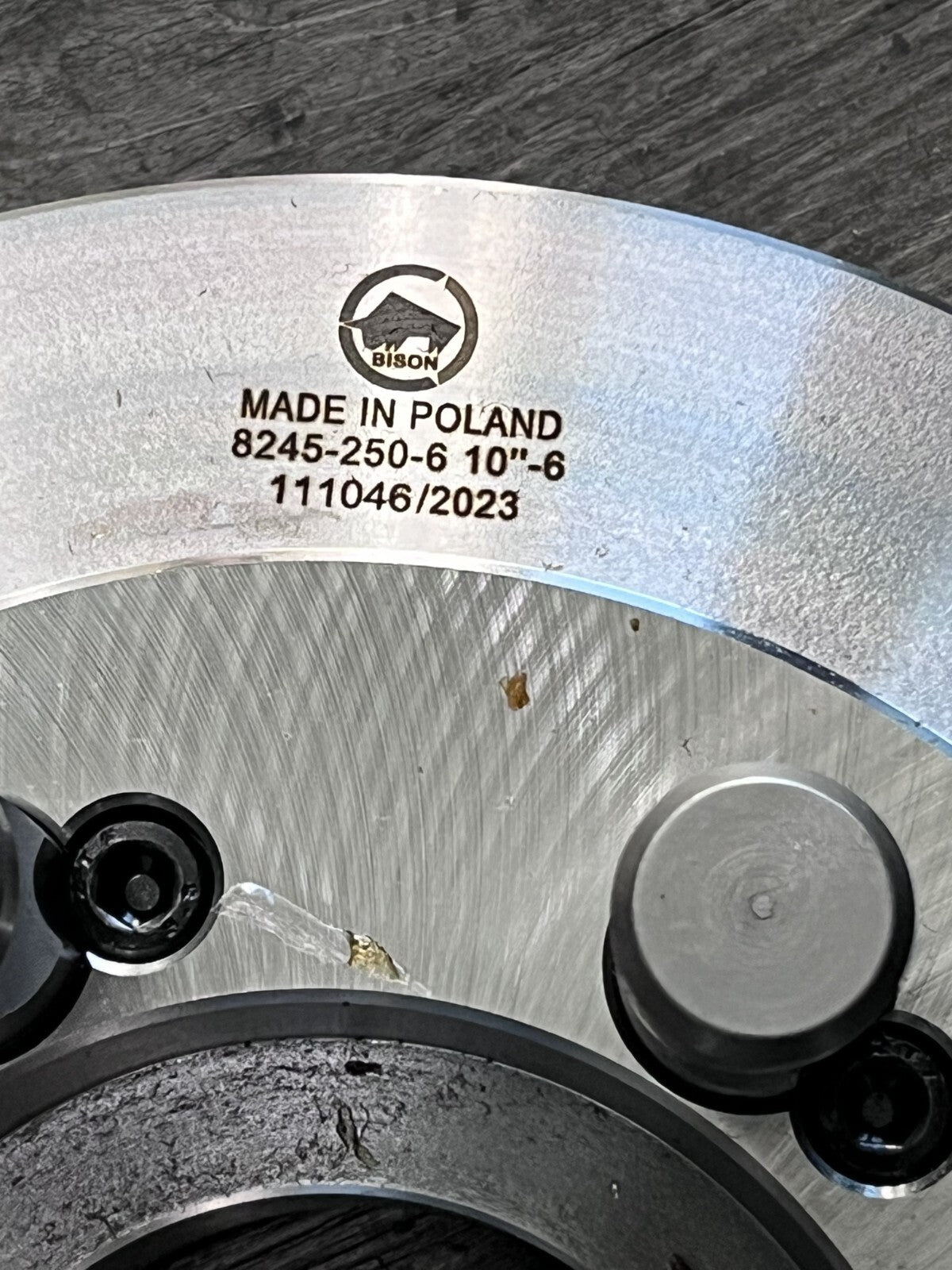 8245-250-6 10"-6 Adapter Plates For Lathe Chuck - CAMLOCK