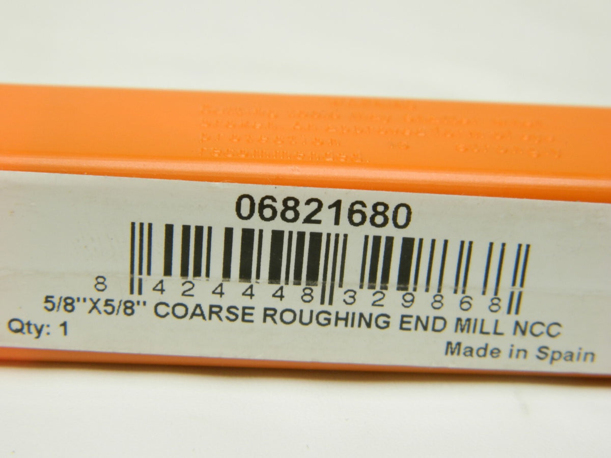 HERTEL Square End Mill: 5/8 Dia, 4 FL, 1-5/8 LOC, Cobalt, 30 ° Helix 06821680