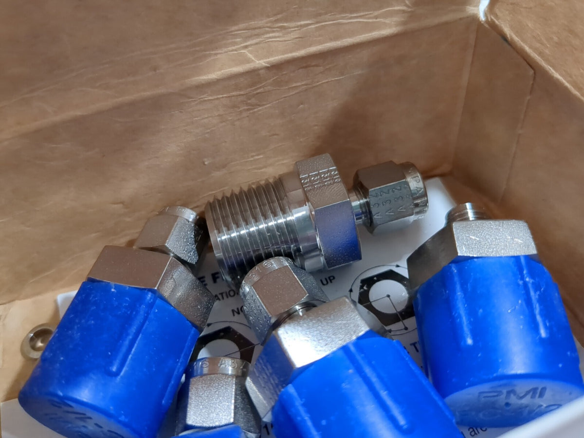 PARKER Compression Tube Connector 5pk 1/2-14" Thread Compression x MNPT