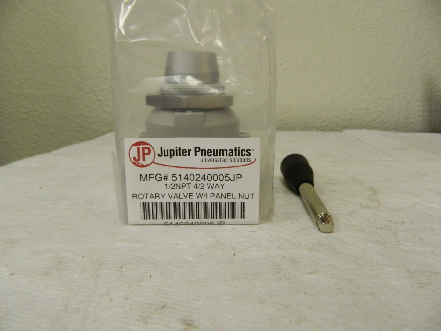 Jupiter Pneumatics Rotary Valve w/ Panel Nut 1/2" NPT 4/2 Way 5140240005JP
