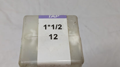 YG1 Straight Flute Plug Standard Hand Tap HSS TiN 1-1/2- 12 GH4 6FL T8316967