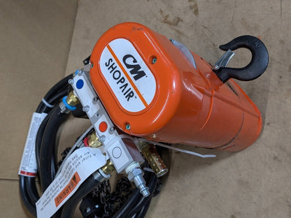 CM ShopAir Air-Powered Chain Hoist 300 Lb. Cap 10 Ft. Lift 2180 Parts / Repair
