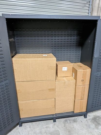 Valley Craft Heavy Duty Welded Storage Cabinet w/ Bins F87953A7 Scratch N Dent