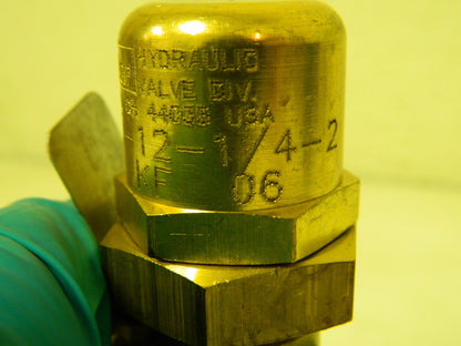 Parker Relief Valve 1/4" Inlet 1-11/16" Wide 3-3/4" High 631B-12-
