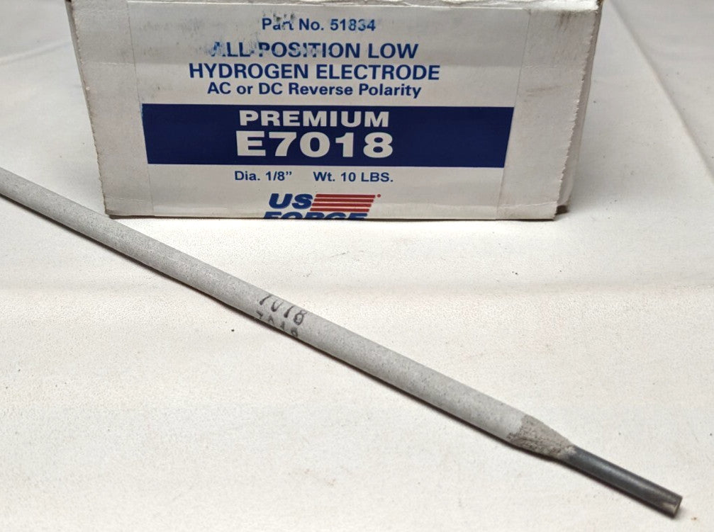 US Forge Stick Welding Electrode E7018  1/8" Dia x 14" Long  10lb Box  51834