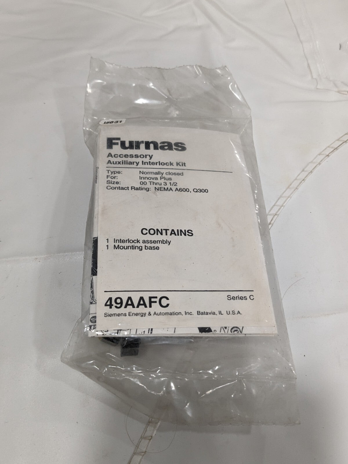 FURNAS: AUXILIARY SERIES C SIZE 00-3 1/2 49AAFC