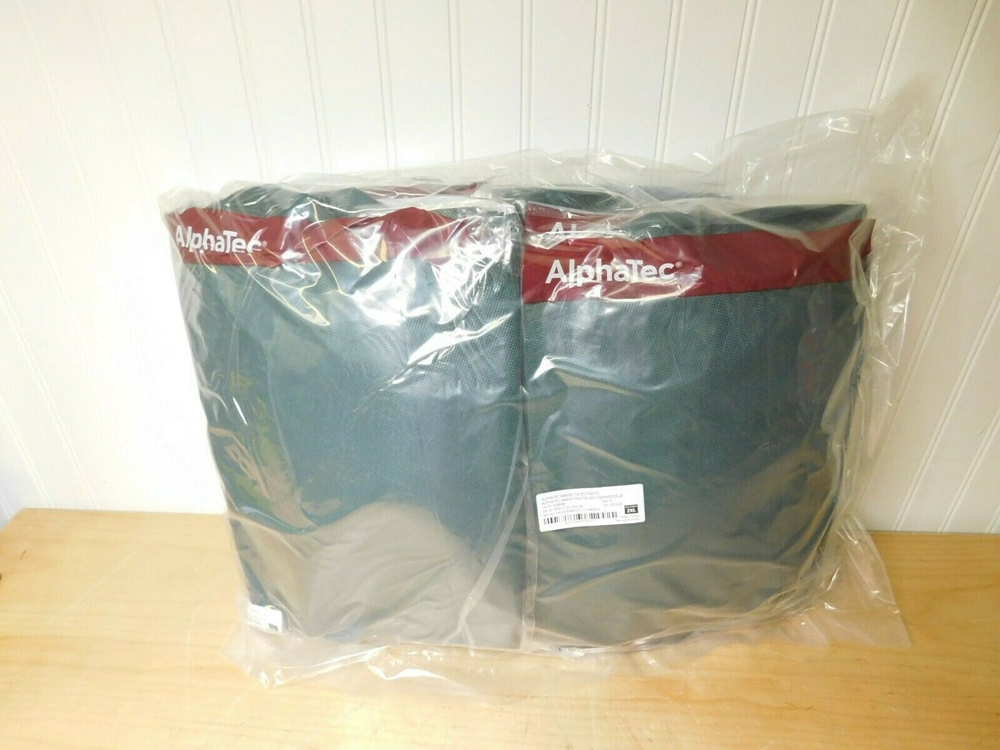 PACK of 5 Ansell Alphatec 684000 Taped Pants Green Size 2XL "GR40-T-92-301-06"