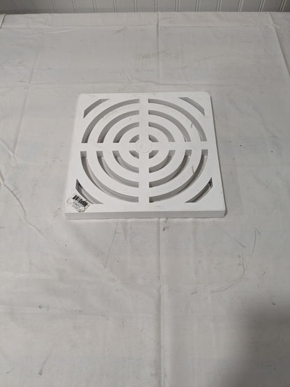 Jones Stephens Pvc Full Top Grate 3/4" X 9-1/8" X 9-1/8" S59010