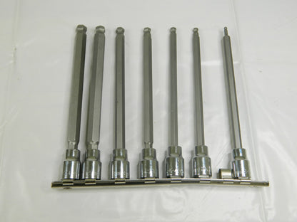 SK Hex Bit Socket Set: 3/8" Drive, 7 Pc, 3 to 10 mm Hex 19748 INCOMPLETE