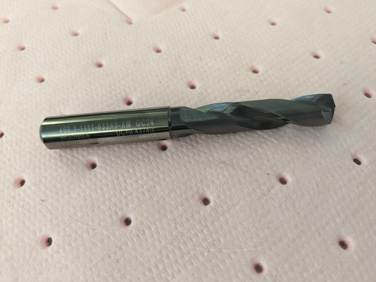 SANDVIK COROMANT Screw Machine Length Drill Bit: 7/16" Dia 140 ° Point 6241452
