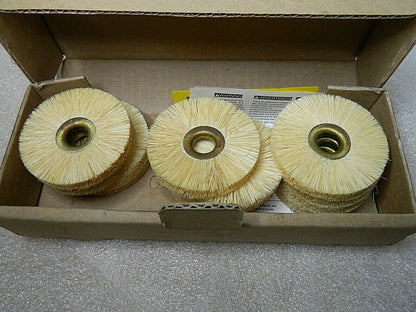 Osborn 2-1/2" OD 1/2" Arbor Hole Natural Fiber Wheel Brush QTY 12 0001