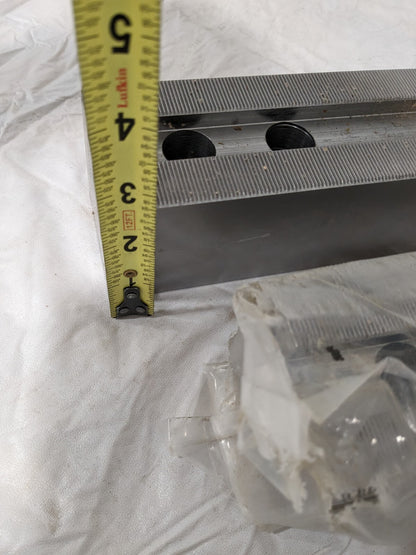 Soft Lathe Chuck Jaw: Serrated 6-1/2" OAL, 2-1/2" OAW, 2-5/8" OAH