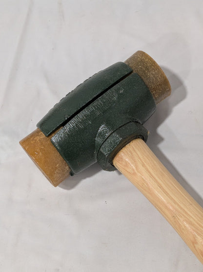 Garland Non-Marring Hammer: 4 lb, 2" Face Dia, Rawhide Head 31004