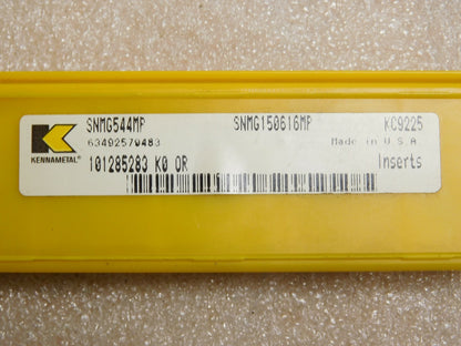 Kennametal Carbide Turning Inserts SNMG544MP QTY 5 SNMG150616MP KC9225