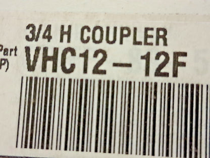 Parker Hydraulic Hose Valve Fitting Hose Size 3/4" Thread 3,500 PSI VHC12-12F