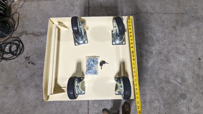 Mobile Bench Work Center 22" OAD 1 Shelf Steel Body Damaged