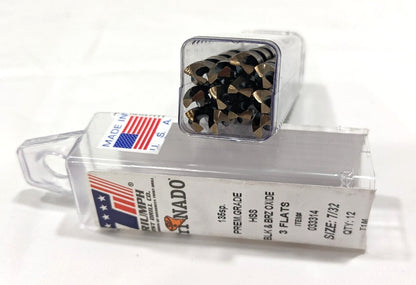 TRIUMPH TWIST DRILL   Drill Bit HSS 7/32" Dia 135 ° Point  033314  *12 PACK*