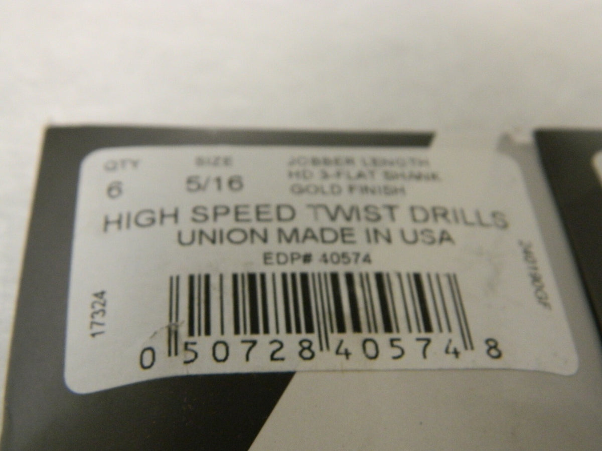 Viking Dill & Tool Jobber Drill Bit 5/16 HD 3-Flat 135º Qty 12 40574