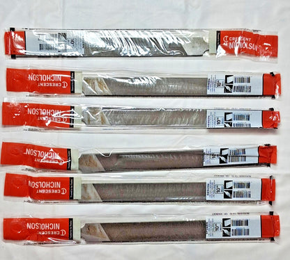 Crescent Nicholson Machinist Hand Files Double Cut Safe Edge 10" QTY6 05968N