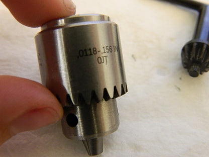 ACCUPRO Drill Chuck: 1/64 to 5/32 Capacity, Tapered Mount, JT0 CY0041200