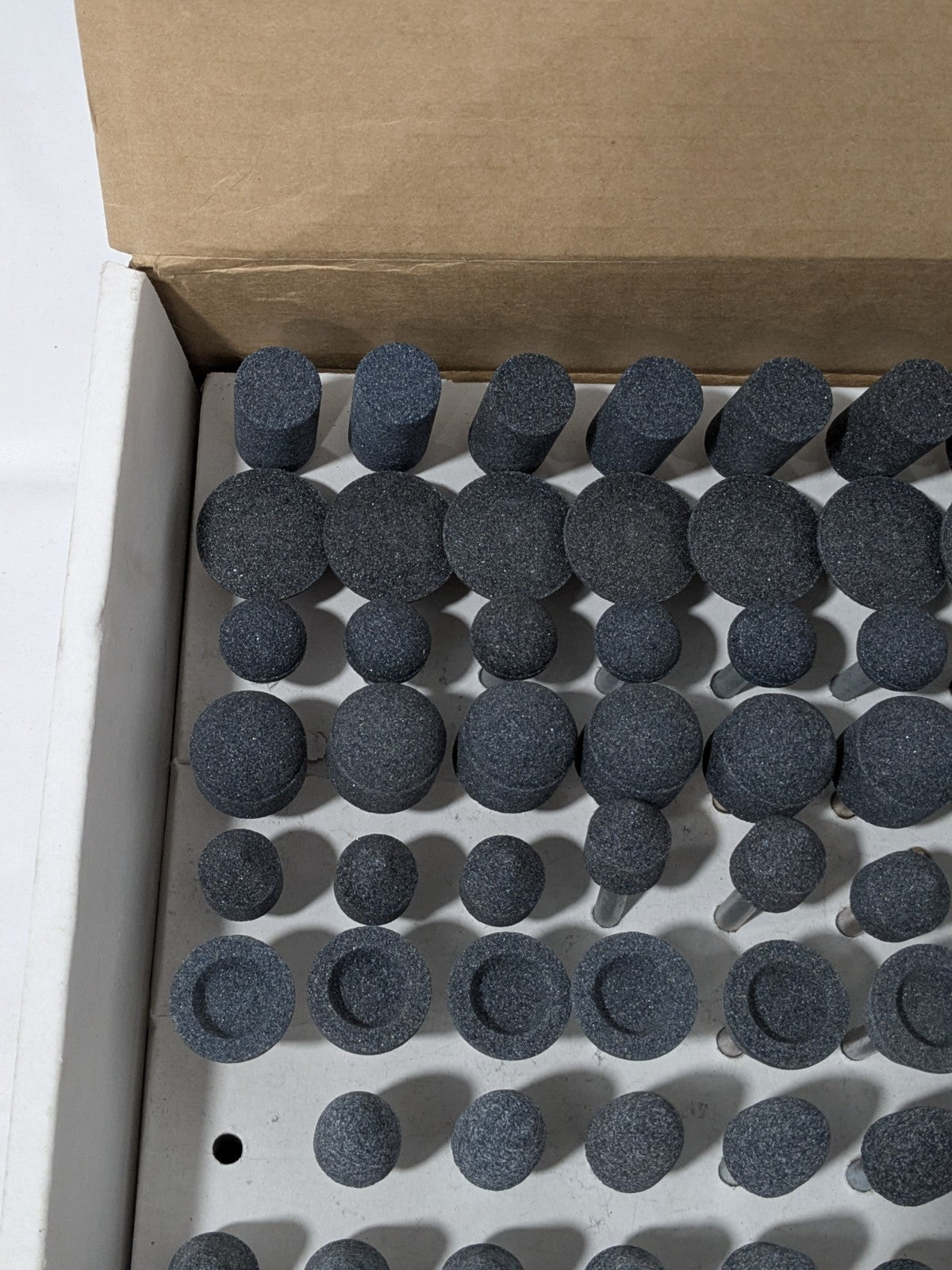 Grier 93 Pc AO Vitrified Mounted Stone Abrasive Point Set KIT-1/4-BLUE100