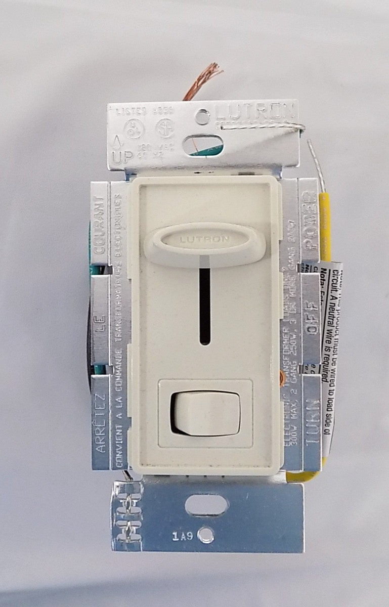 Lutron SELV-300P-LA Skylark 300W Electronic Low Voltage Preset Dimmer LT Almond