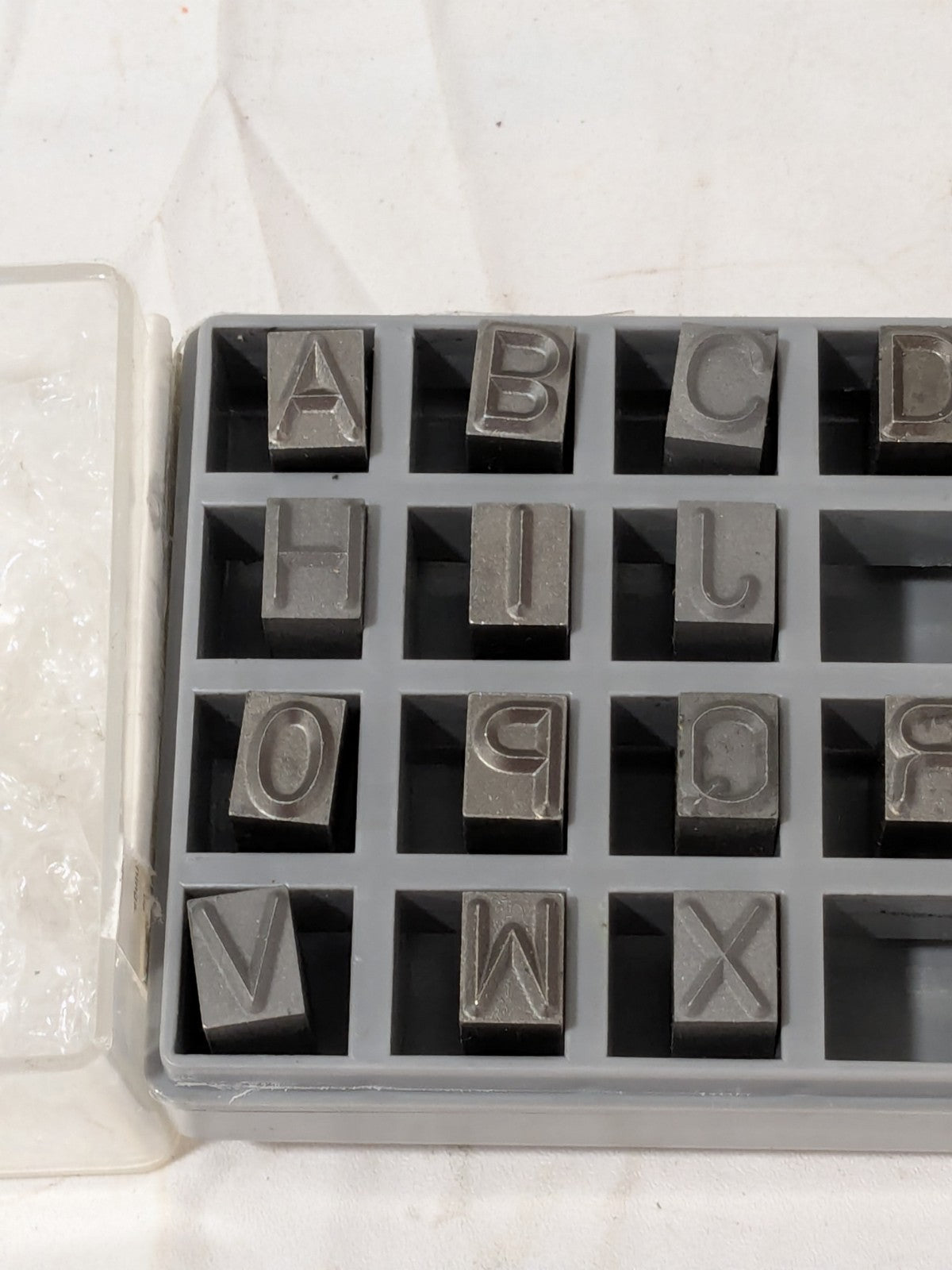 C.H. HANSON Steel Type Set 23 Pc, 3/8 Inch Character 27638 INCOMPLETE