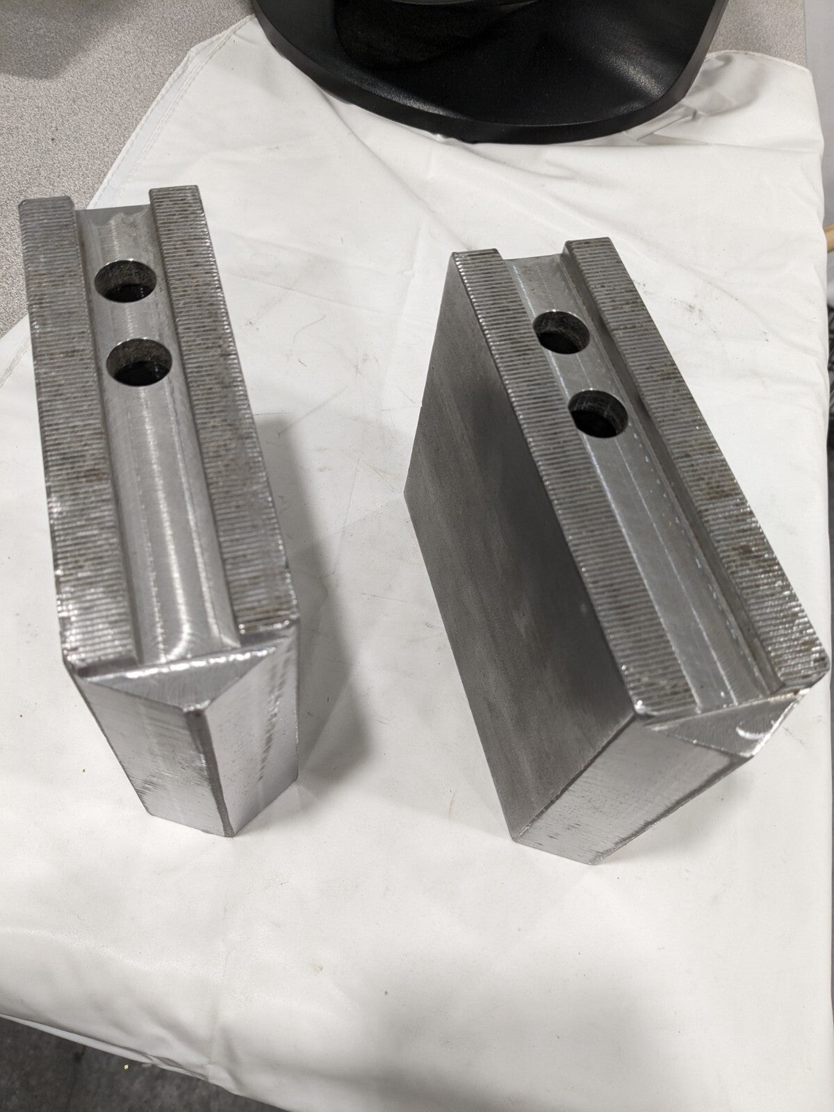 H & R Mfg Serrated Square Soft Lathe Chuck Jaws 2Pk 1.5mmx60° HR112-5.0-OP
