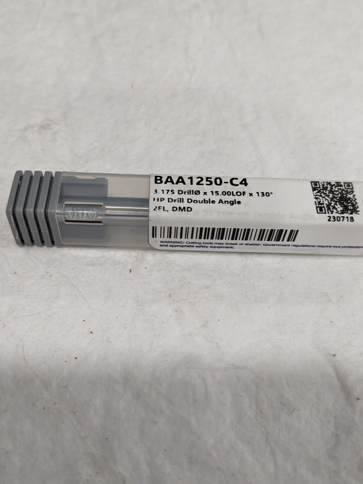 HARVEY TOOL Jobber Drill: 1/8 Dia, 130 deg Point, Solid Carbide BAA1250-C4