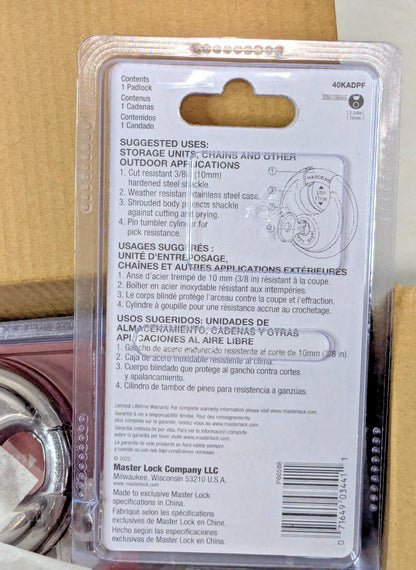 Master Lock 2-3/4" Wide Discus Padlock w/5/8" Shrouded Shackle QTY 6 4