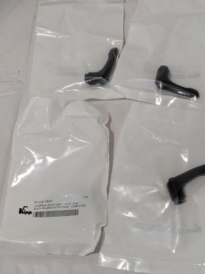 KIPP Adjustable Clamping Handle 1/4-20 Thread, Die Cast Zinc Qty 8 K0122.1A21