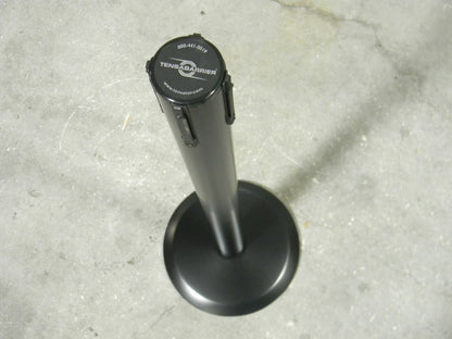 Tensator 38" Black Steel Barrier Receiver Post 14" Base Diameter 889U-