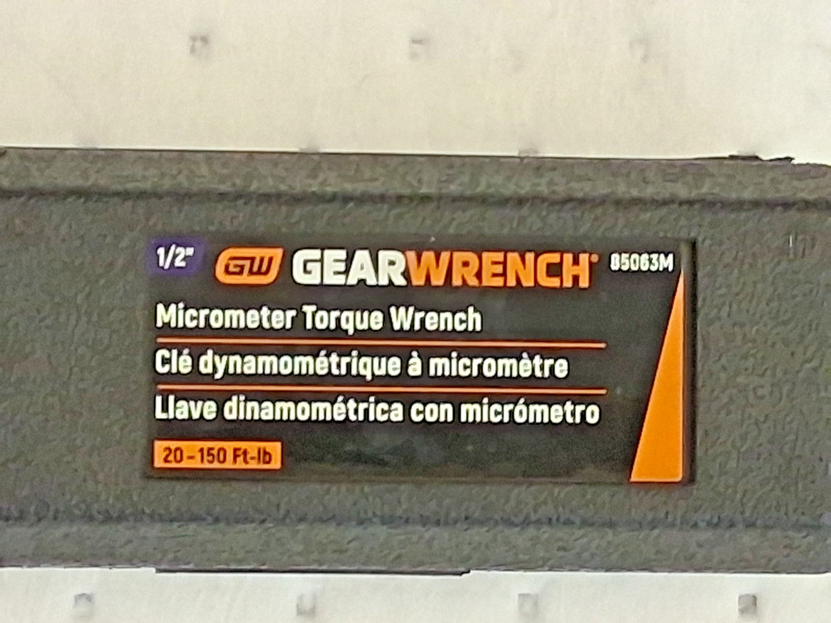 GEARWRENCH Torque Wrench 1/2 in Drive Square Drive 150ft-lb Max 85063M