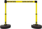 BANNER STAKES 42" High Plastic Pedestrian Barrier 15' Long Rope PL4285