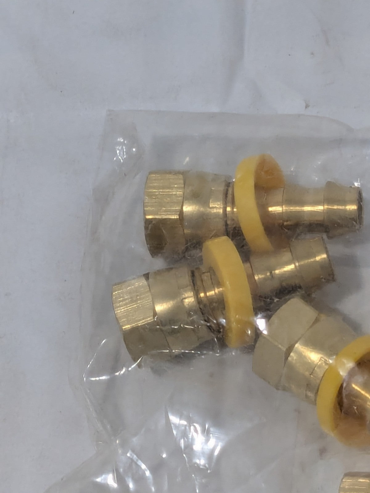 Barbed Push-On Hose Female Connector: 9/16" UNF, Brass Qty 5 38212866