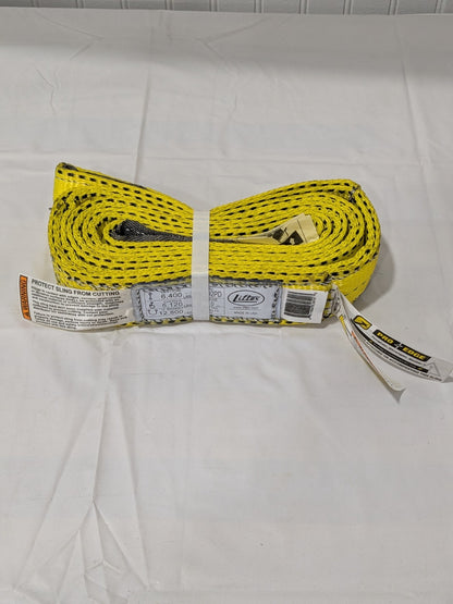 LIFTEX Flat Eye & Eye, Type 3 Web Sling: 6' Long, 2" Wide FBE292X6PD